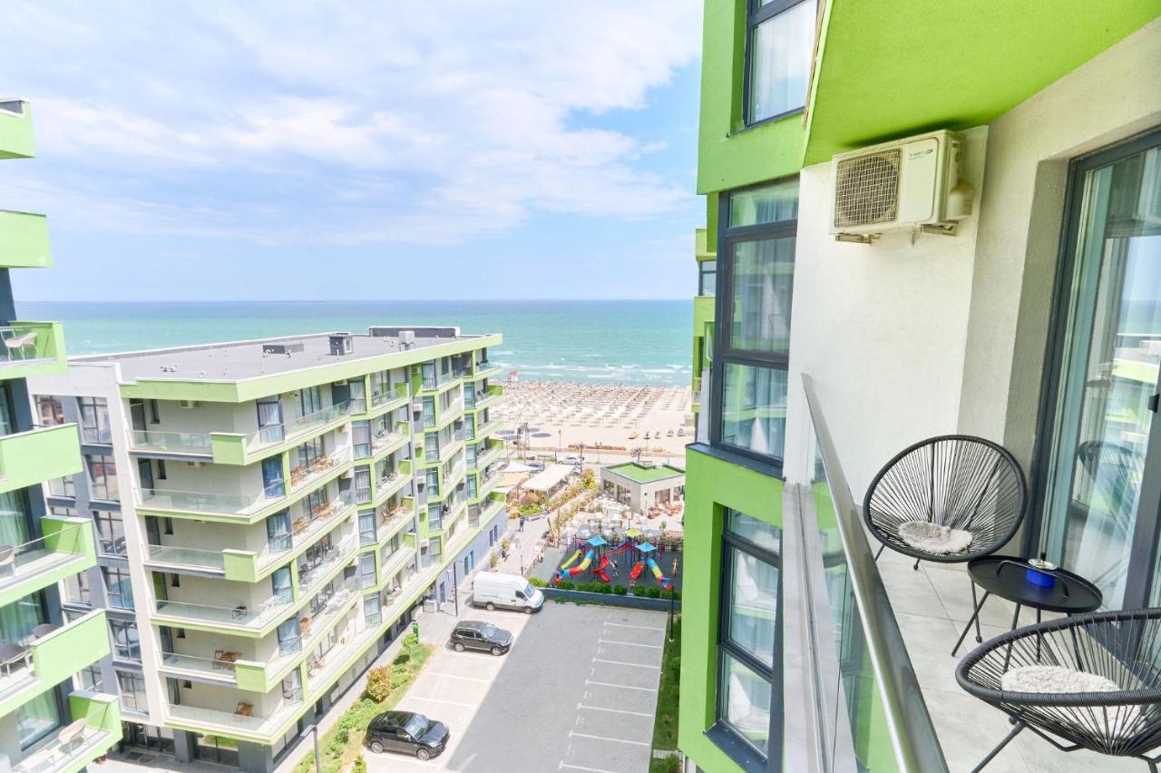 Rainbow Sea View Apartment Spa N Pool Resort - Parking Mamaia Exteriör bild